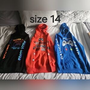 3 Urban Planet Kids Hoodies. Size 14.